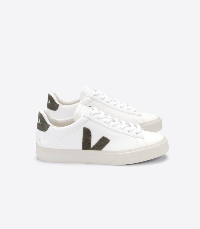 Premium Veja Chromefree Leather White Kaki