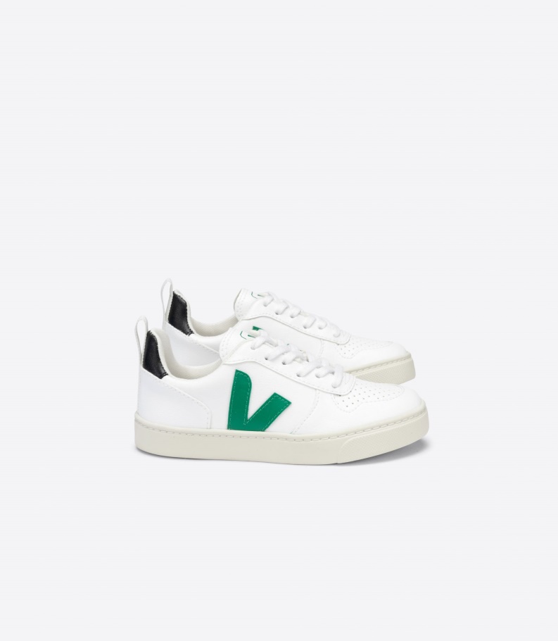 Laces Cwl White Emeraude Black Veja Collection