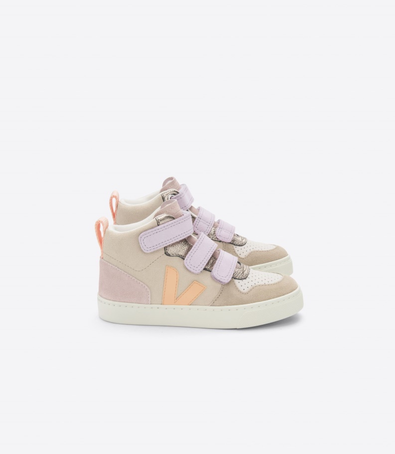 Mid Suede Multico Almond Peach Series Veja