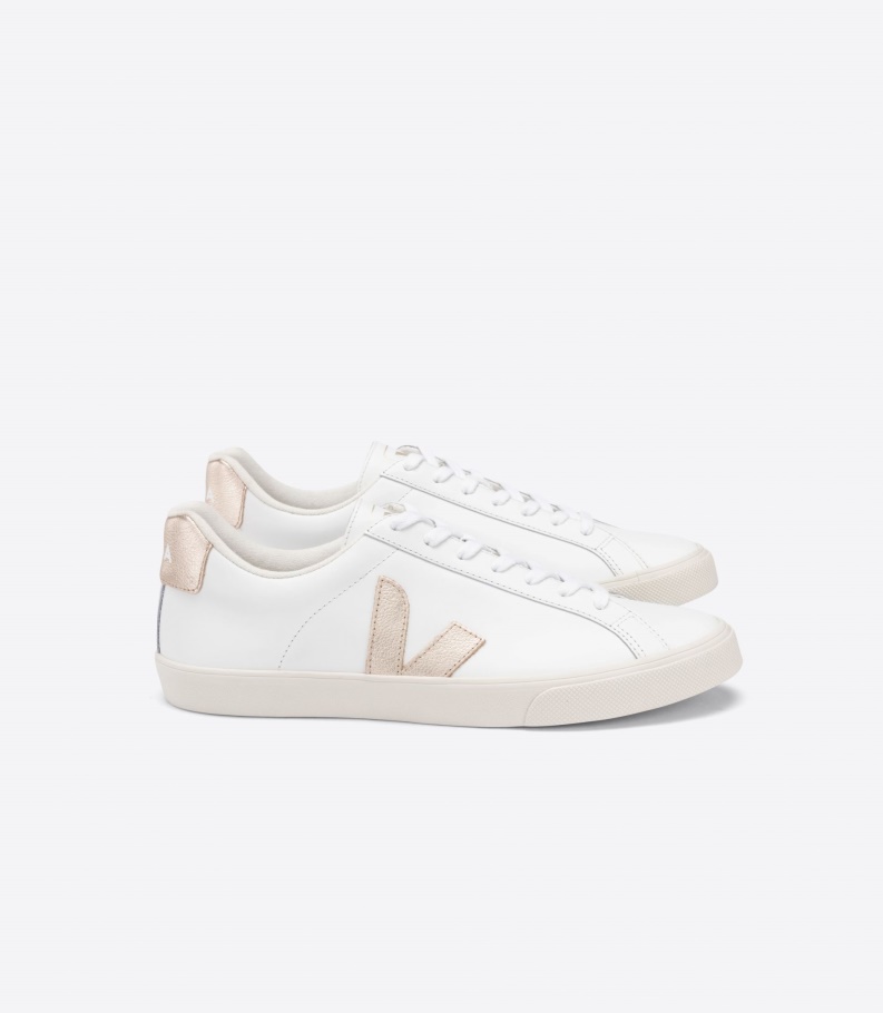 Leather White Platine Special Veja
