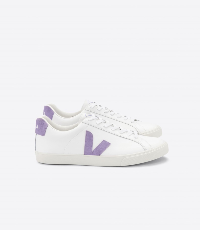 Veja Leather Extra White Lavande Collection