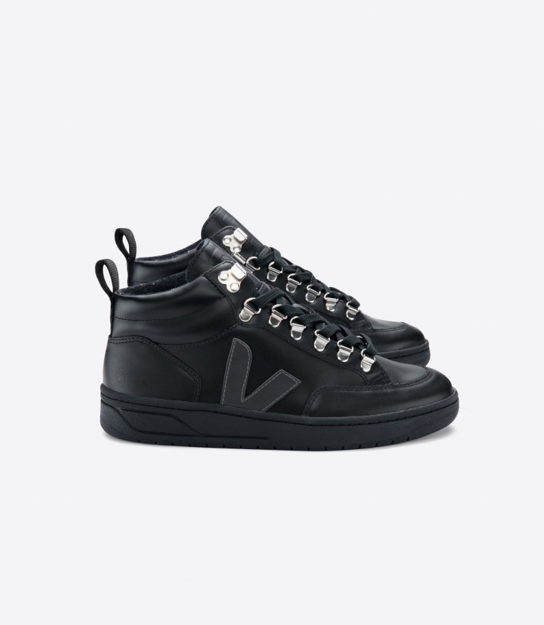 Leather Black Grafite Black Sole Veja Perfect