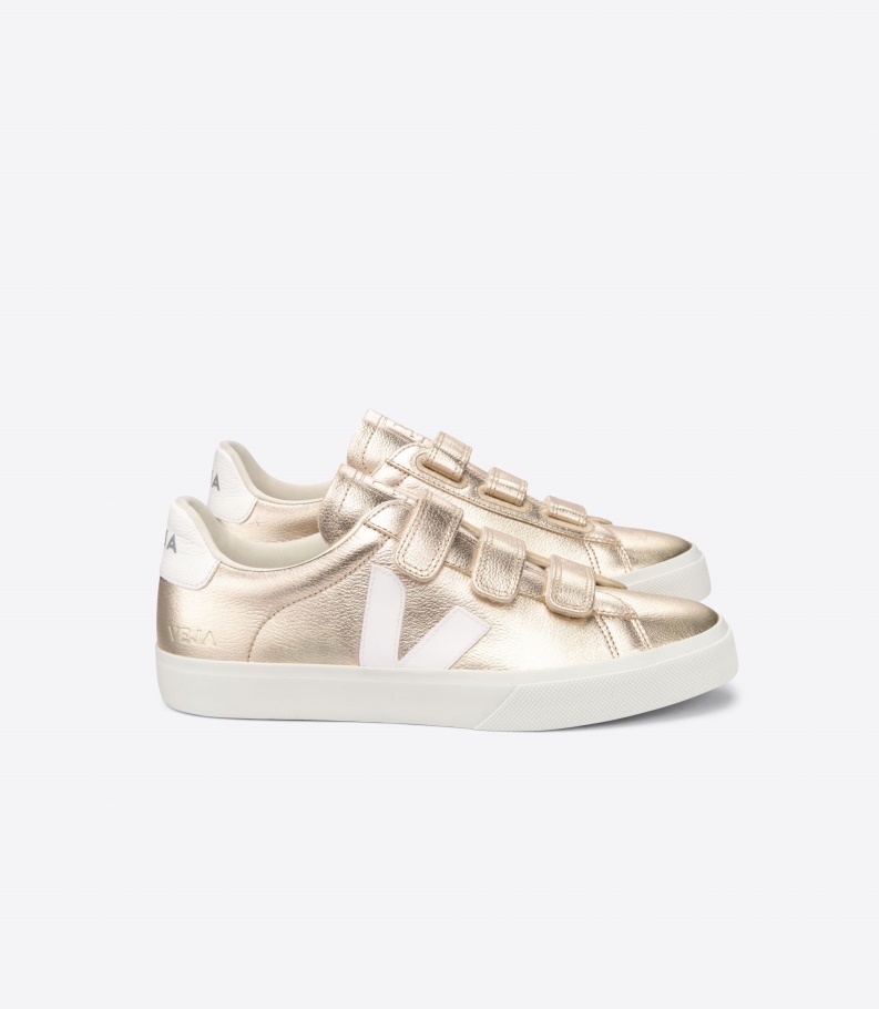 Chromefree Leather Platine White Veja Series
