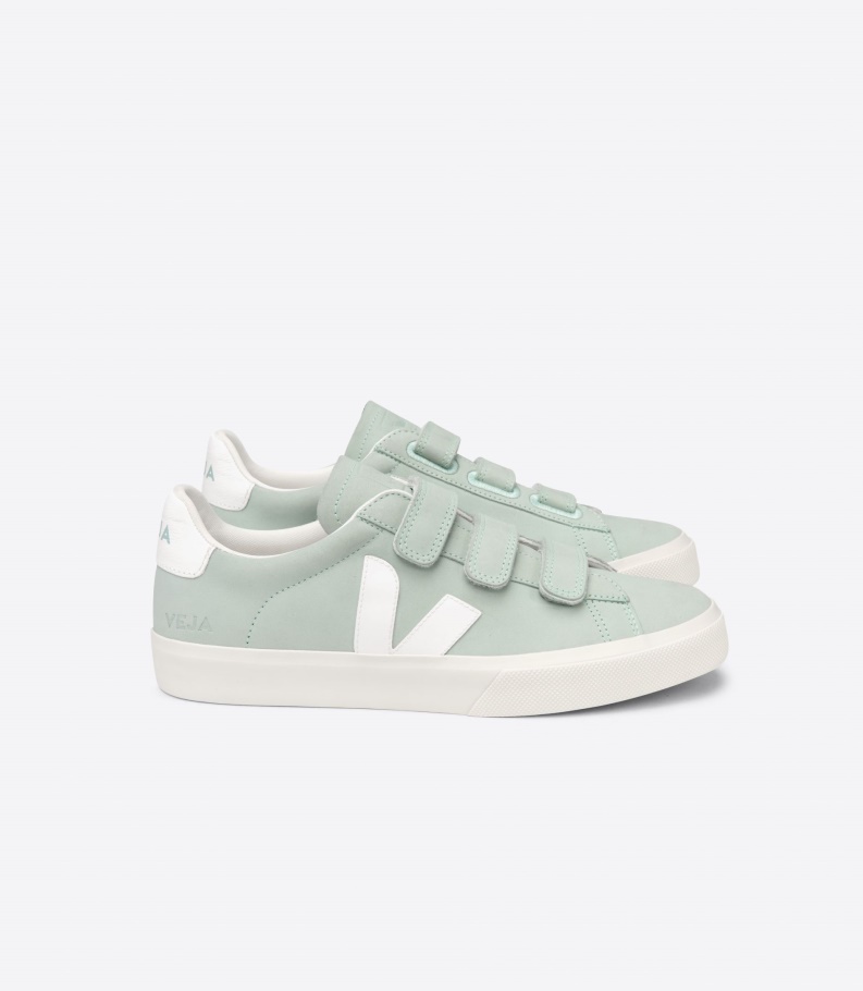 Veja Perfect Nubuck Matcha White