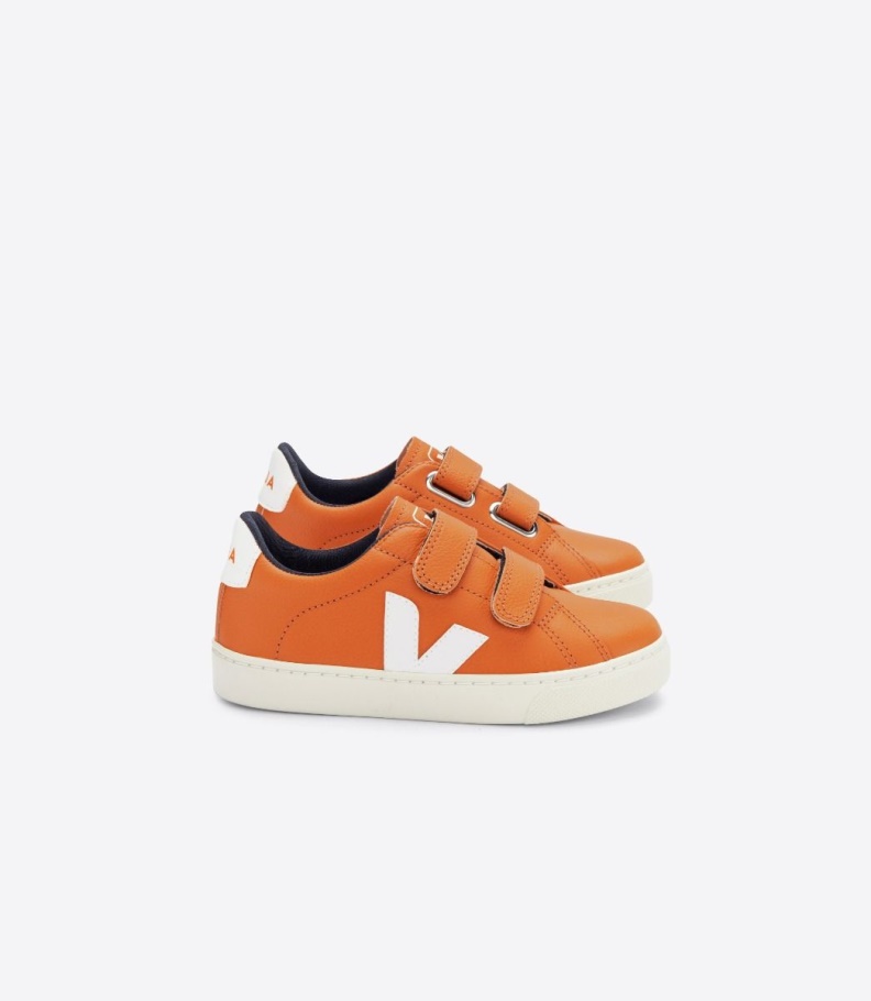Chromefree Leather Pumpkin White Collection Veja