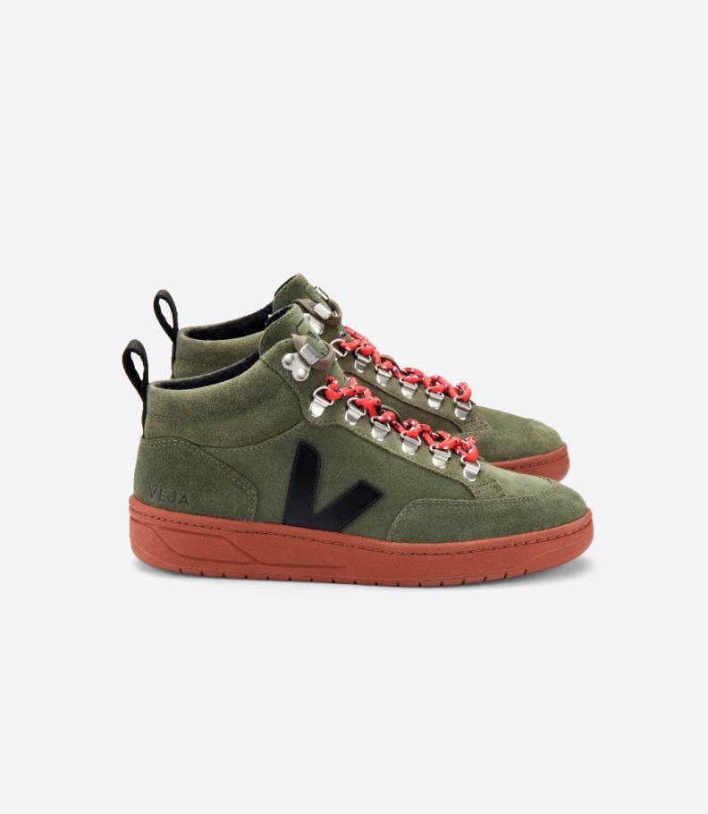 Suede Olive Black Rust Sole Veja Original