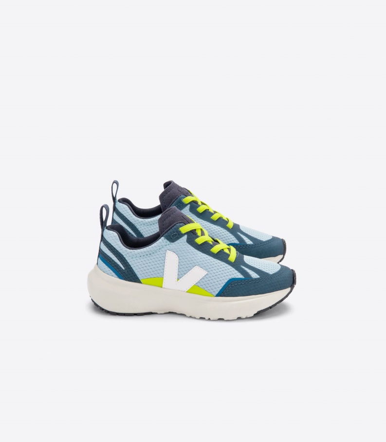 Special Veja Elastic Laces Alveomesh Steel White
