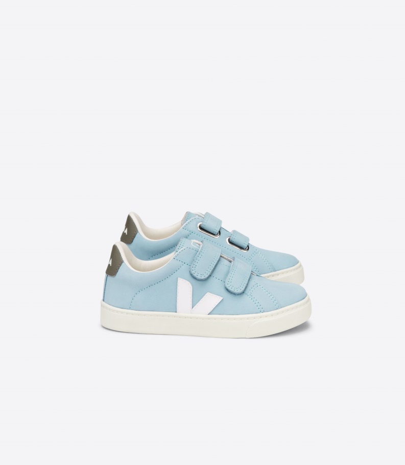 Veja Nubuck Steel White Collection