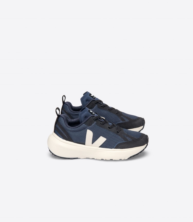 Premium Veja Elastic Lace Nautico Pierre Black