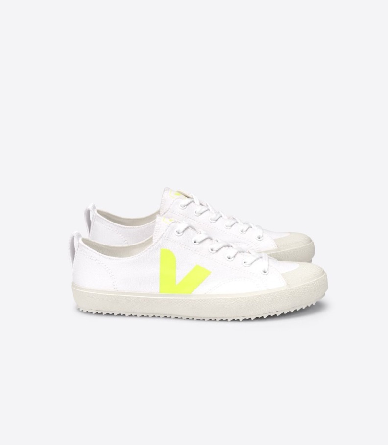 Canvas White Jaune Fluo Veja Series