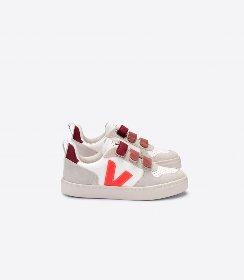 Veja X Bonton White Orange Fluo Marsala