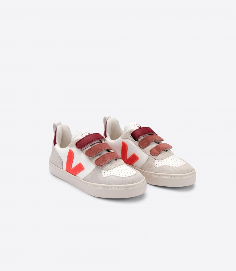 Veja X Bonton White Orange Fluo Marsala