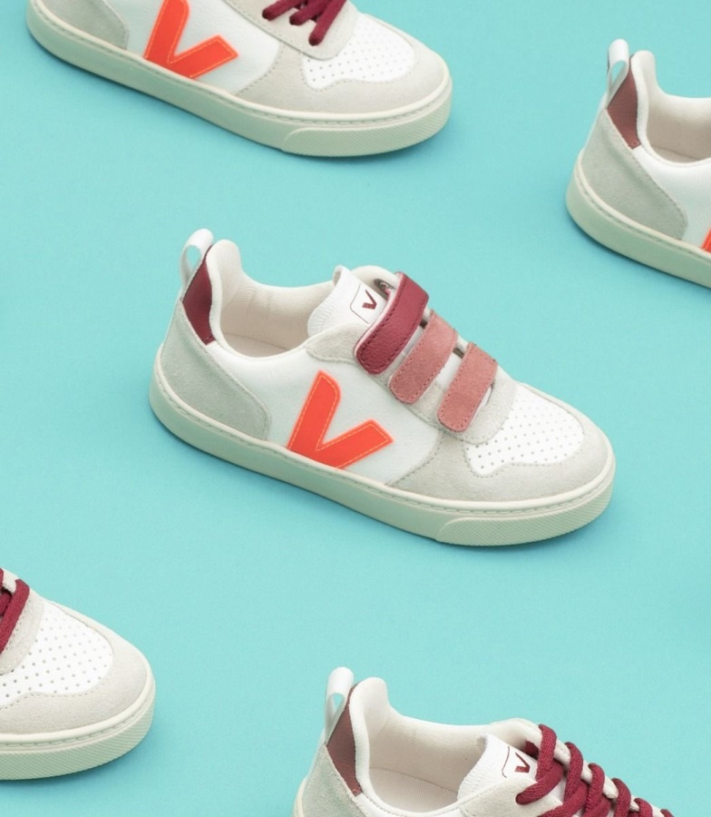 Veja X Bonton White Orange Fluo Marsala